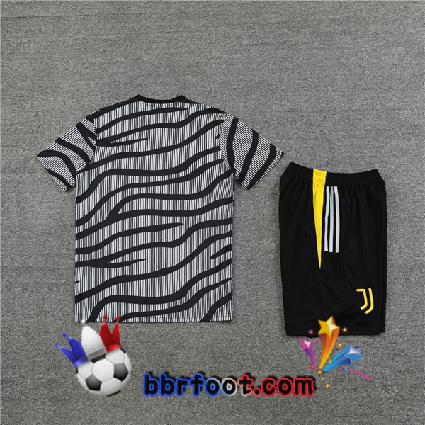 Training T-Shirts Juventus + Shorts Noir Blanc 2023/2024