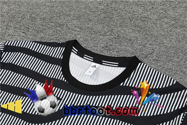 Training T-Shirts Juventus + Shorts Noir Blanc 2023/2024