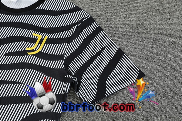 Training T-Shirts Juventus + Shorts Noir Blanc 2023/2024