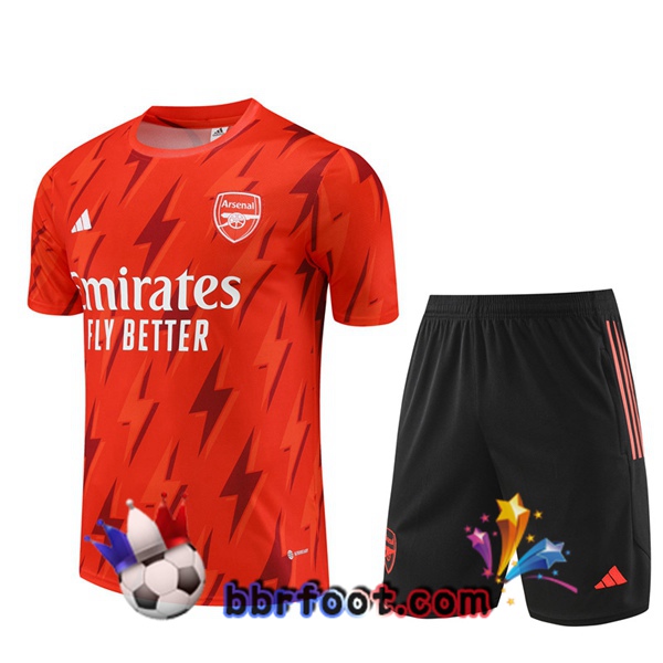 Training T-Shirts Arsenal + Shorts Orange 2023/2024