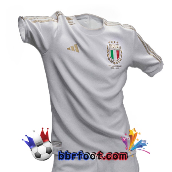 Maillots Equipe De Italie Édition 125e anniversaire Blanc 2023/2024