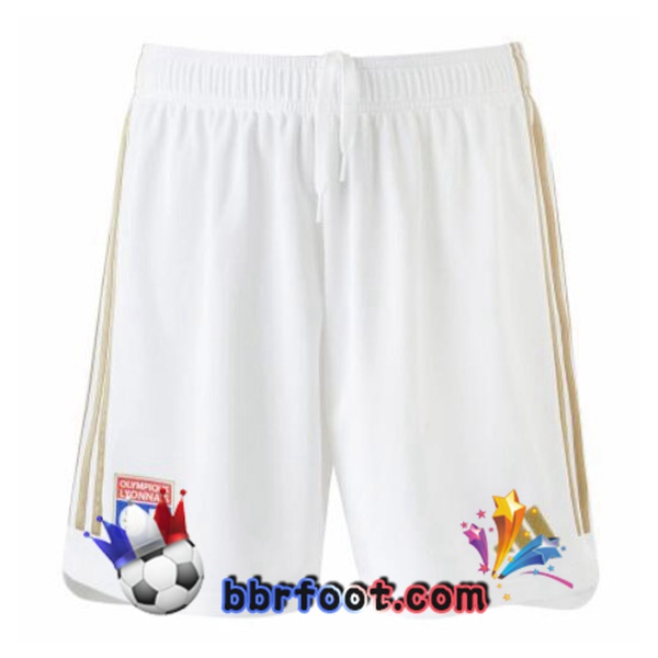 Short Foot Lyon OL Domicile Blanc 2023/2024
