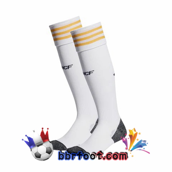 Chaussettes Foot Real Madrid Domicile Blanc 2023/2024