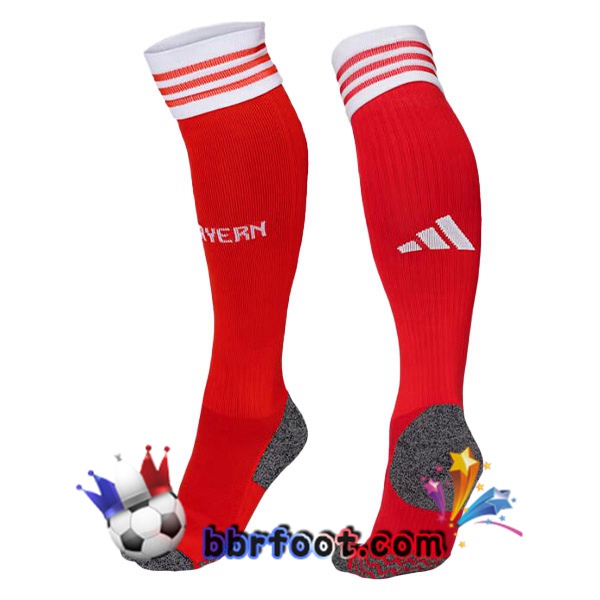 Chaussettes Foot Bayern Munich Domicile Rouge 2023/2024