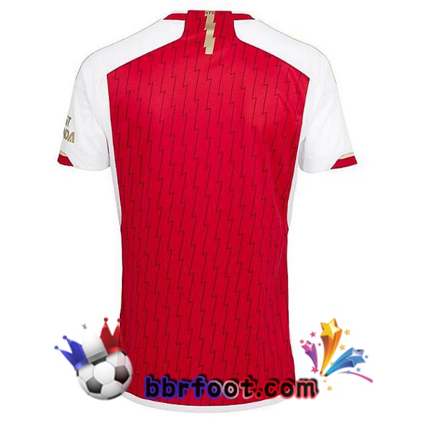 Maillot Foot Arsenal Domicile Rouge Blanc 2023/2024