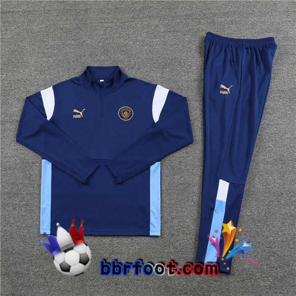 Survetement Foot Manchester City Bleu Royal 2023/2024