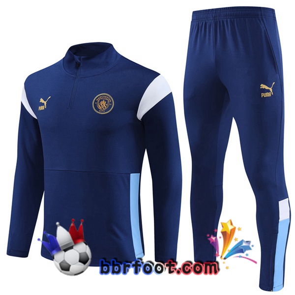 Survetement Foot Manchester City Bleu Royal 2023/2024