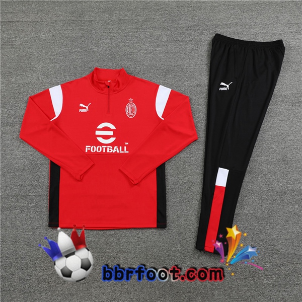 Survetement Foot AC Milan Rouge 2023/2024