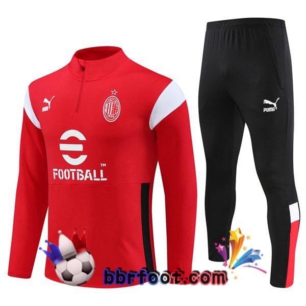 Survetement Foot AC Milan Rouge 2023/2024