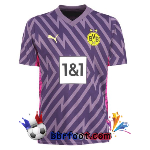 Maillot Foot Dortmund BVB Gardien de but Pourpre 2023/2024