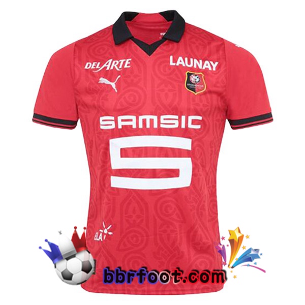 Maillot Foot Stade Rennais Domicile Rouge 2023/2024
