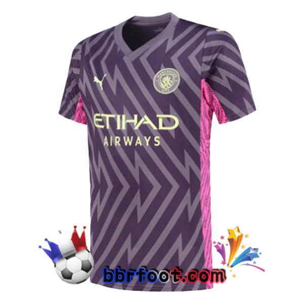 Maillot Foot Manchester City Gardien de but Pourpre 2023/2024