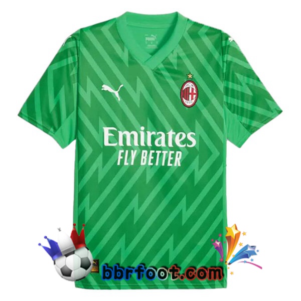 Maillot Foot AC Milan Gardien de but Vert 2023/2024