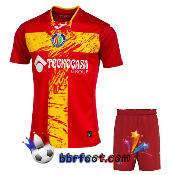 Maillot Foot Getafe CF Enfant Exterieur Rouge 2023/2024