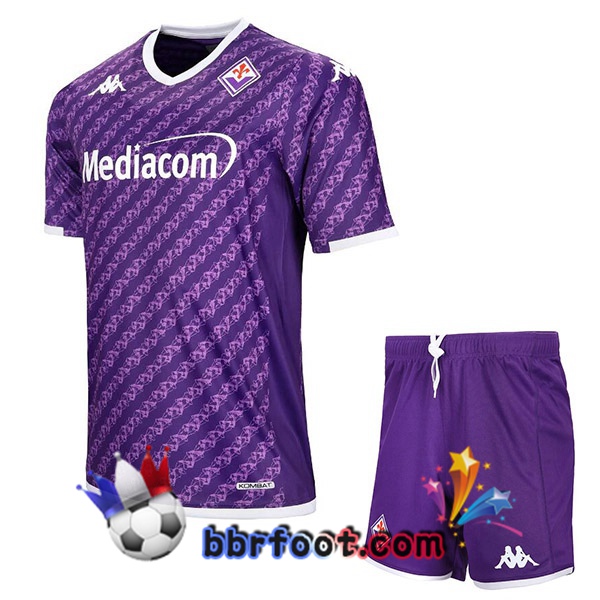 Maillot Foot ACF Fiorentina Enfant Domicile Pourpre 2023/2024