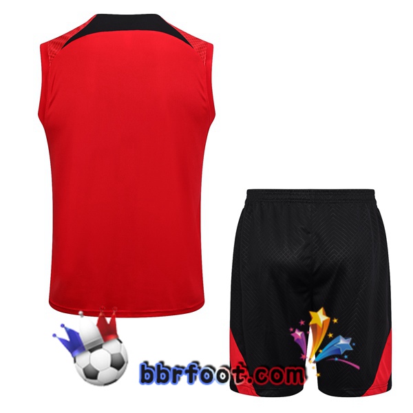 Gilet Foot Paris PSG + Shorts Rouge 2023/2024