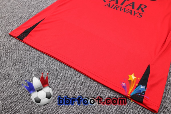 Gilet Foot Paris PSG + Shorts Rouge 2023/2024