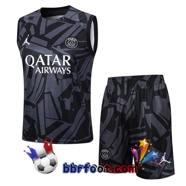 Gilet Foot Paris PSG + Shorts Noir 2023/2024
