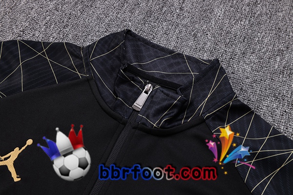 Veste Survetement Foot Paris PSG Noir 2023/2024