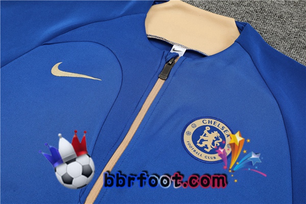 Veste Survetement Foot FC Chelsea Bleu 2023/2024