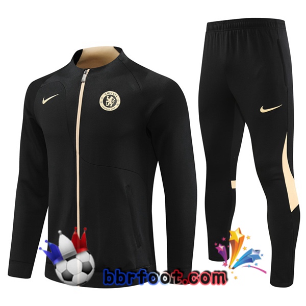 Veste Survetement Foot FC Chelsea Noir 2023/2024