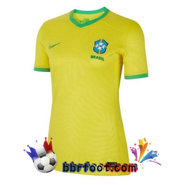 Maillots Equipe De Bresil Femme Domicile Jaune 2023/2024