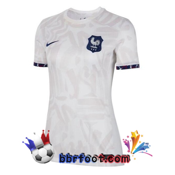 Maillots Equipe De France Femme Exterieur Blanc 2023/2024