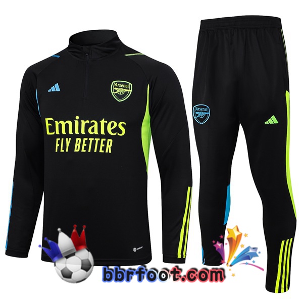 Survetement Foot Arsenal Noir 2023/2024