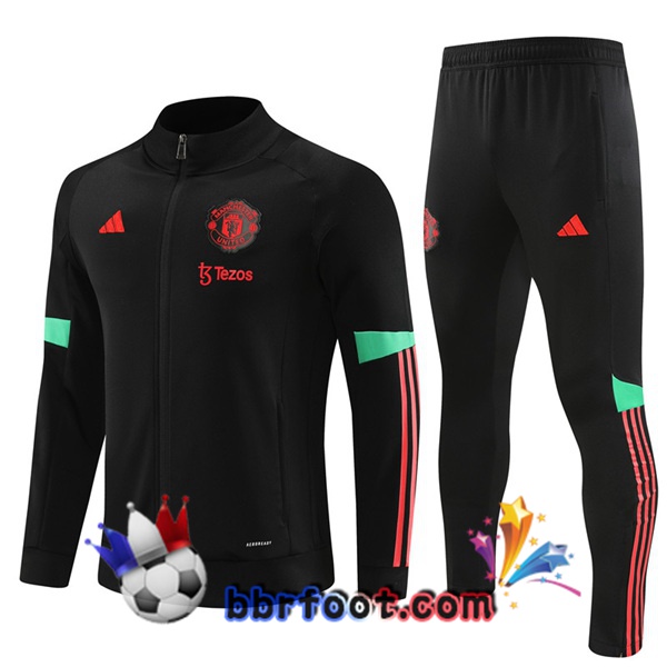 Veste Survetement Foot Manchester United Noir 2023/2024