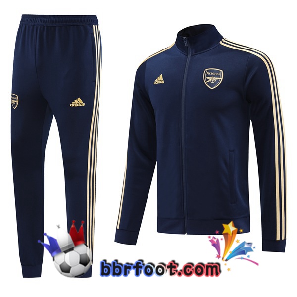 Veste Survetement Foot Arsenal Bleu Royal 2023/2024