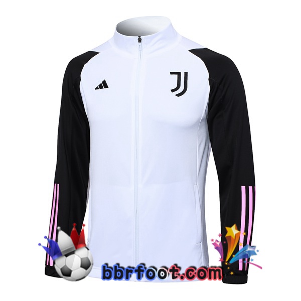 Veste Foot Juventus Blanc Noir 2023/2024