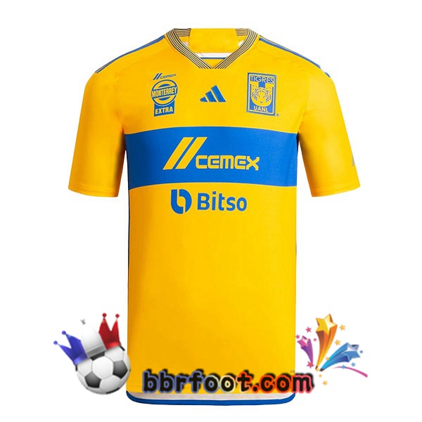 Maillot Foot Tigres UANL Domicile Jaune 2023/2024 Maillot Foot Tigres UANL Domicile Jaune 2023/2024