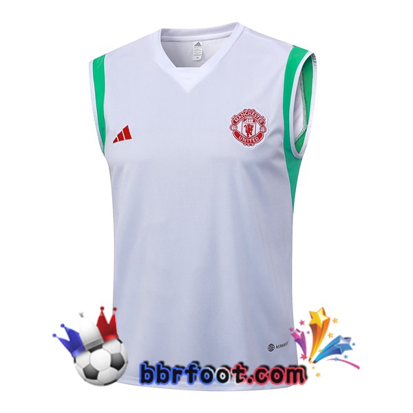 Gilet Foot Manchester United Blanc 2023/2024