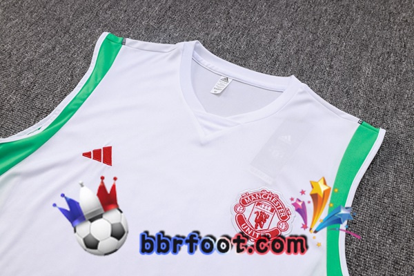 Gilet Foot Manchester United + Shorts Blanc 2023/2024