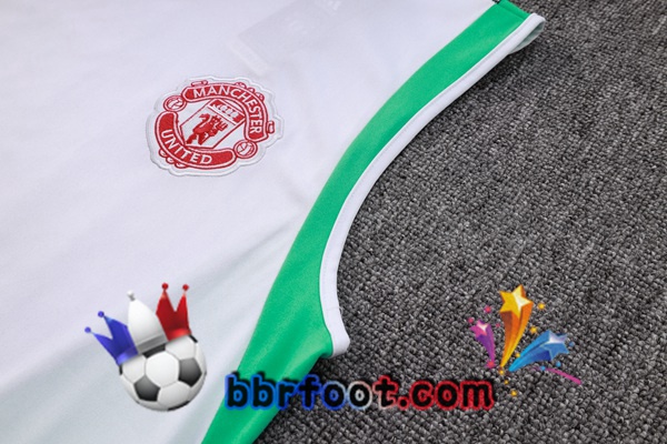 Gilet Foot Manchester United + Shorts Blanc 2023/2024