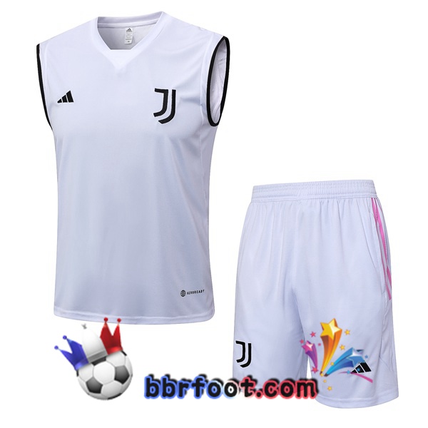 Gilet Foot Juventus + Shorts Blanc 2023/2024