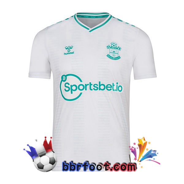 Maillot Foot Southampton FC Exterieur Blanc 2023/2024 Maillot Foot Southampton FC Exterieur Blanc 2023/2024