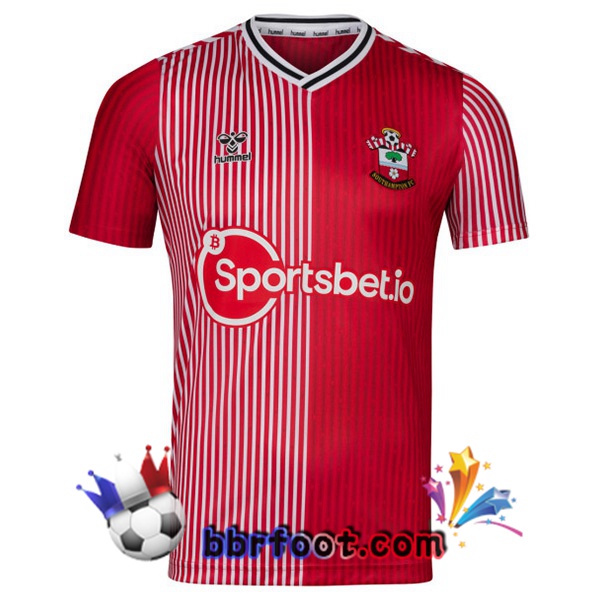 Maillot Foot Southampton FC Domicile Rouge 2023/2024 Maillot Foot Southampton FC Domicile Rouge 2023/2024