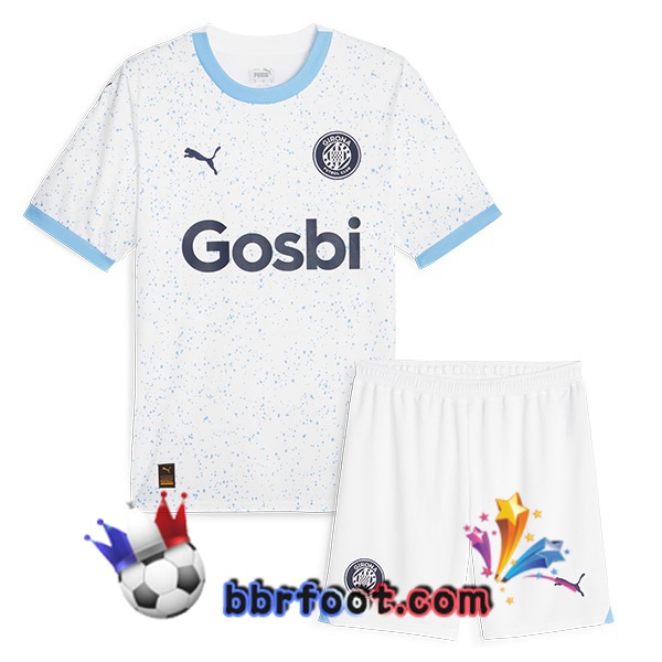Maillot Foot Girona Enfant Exterieur Blanc 2023/2024