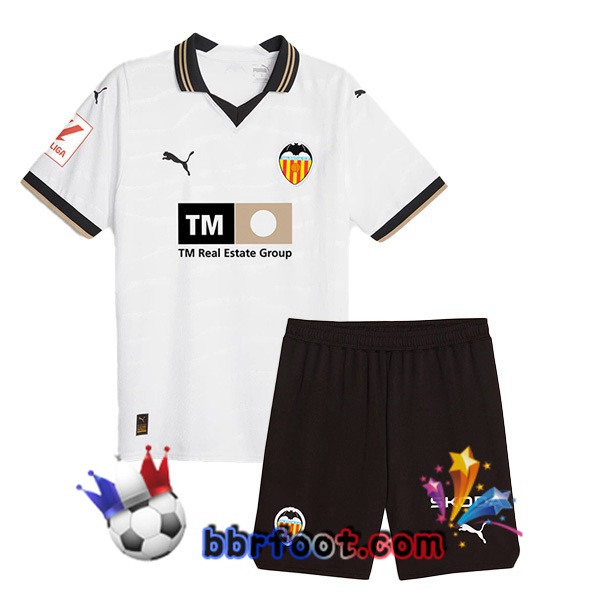 Maillot Foot Valencia CF Enfant Domicile Blanc 2023/2024