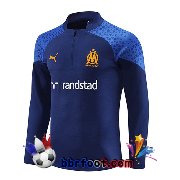 Sweatshirts Homme Marseille OM Bleu Royal 2023/2024 Sweatshirts Homme Marseille OM Bleu Royal 2023/2024