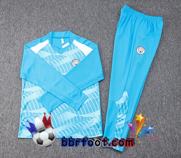 Survetement Foot Manchester City Bleu 2023/2024