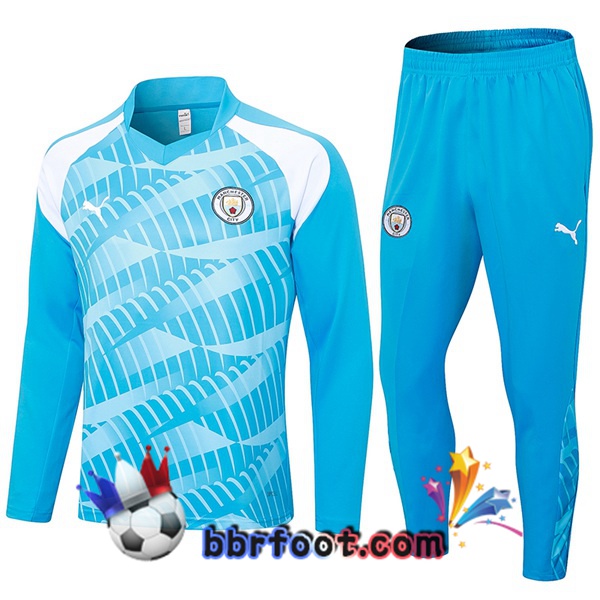 Survetement Foot Manchester City Bleu 2023/2024