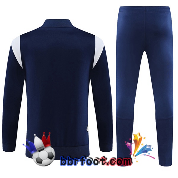 Veste Survetement Foot Manchester City Bleu Royal 2023/2024