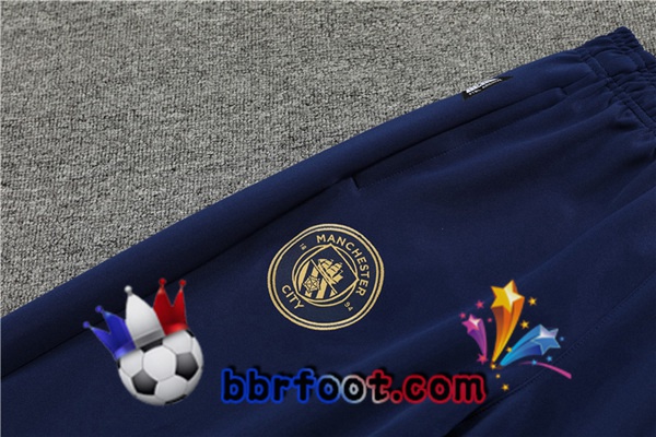 Veste Survetement Foot Manchester City Bleu Royal 2023/2024