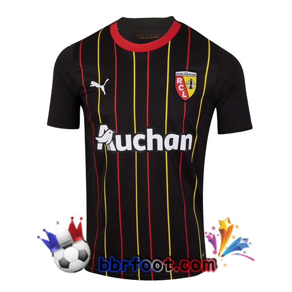 Maillot Foot RC Lens Exterieur Noir 2023/2024