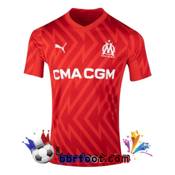 Maillot Foot Marseille OM Gardien de but Rouge 2023/2024