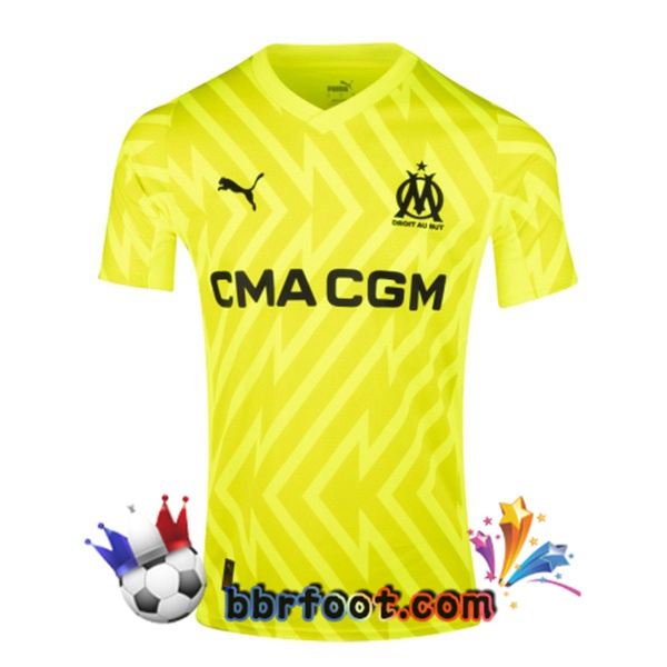 Maillot Foot Marseille OM Gardien de but Jaune 2023/2024