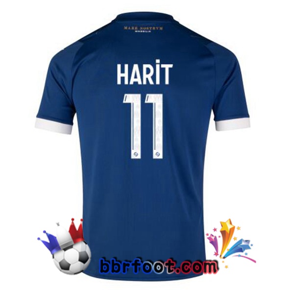 Maillot Foot Marseille OM (HARIT 11) Exterieur Bleu 2023/2024