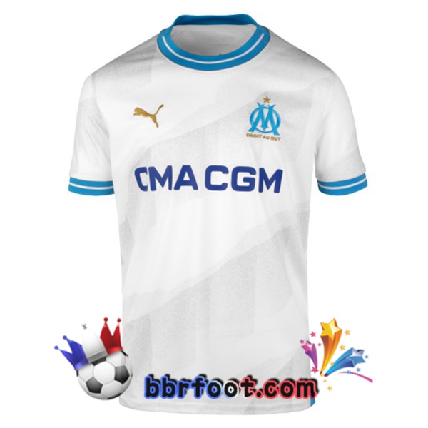 Maillot Foot Marseille OM Domicile Blanc 2023/2024